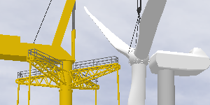 Grove GTK 1100 wind generator lift