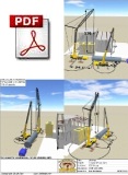 3D Lift Plan view showing both cranes