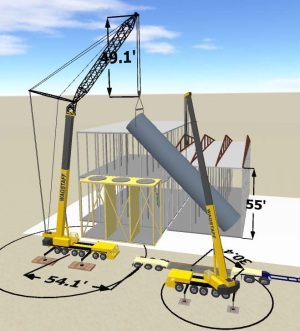 3D Lift Plan view of the container being lifted