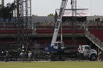 Photo of the stage construction