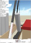3D Lift Plan view of last vessel being lifted off trailer