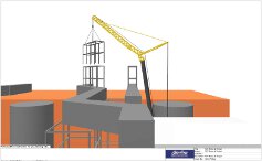 Crane placing supporting structure