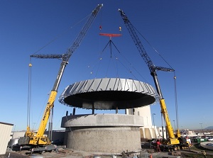 Photo of the Digester Lid lift
