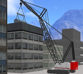 Link-Belt crawler crane lift