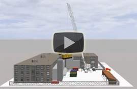 Video of a generator lift