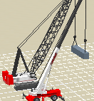 Dual-crane setup for box positioned sideways
