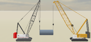Multi-Crane Lift, Tandem Boom Mode