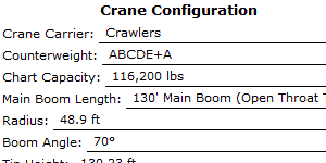 Critical Lift Worksheet