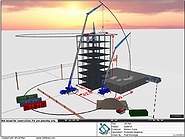 Evaporator tower job site render from 3D Lift Plan