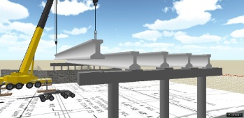 3D Lift Plan view of the fifth beam