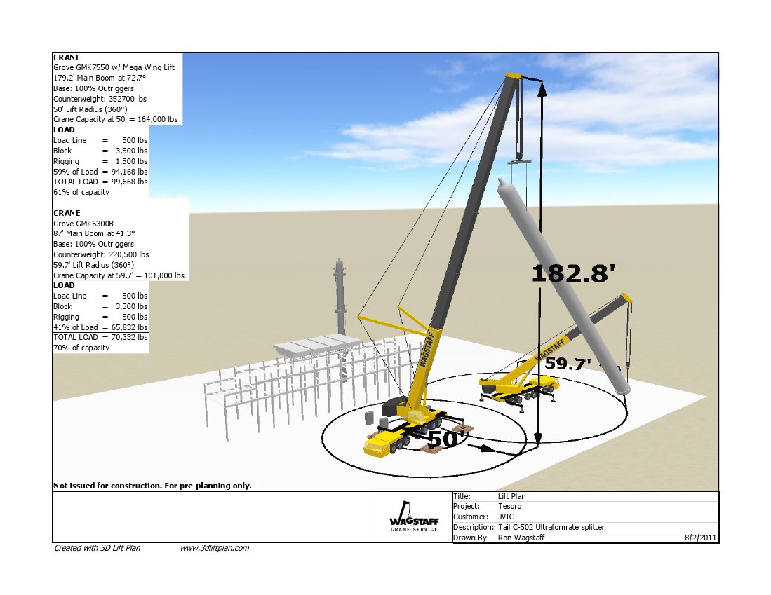 crane lift plan template
